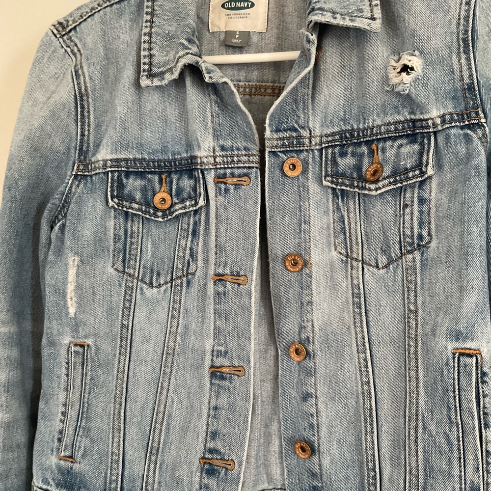 Old Navy Distressed Denim Jacket